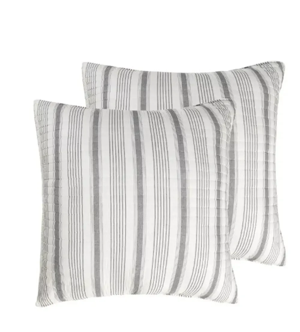 Camden Grey Euro Sham - Set of 2 - Levtex Home